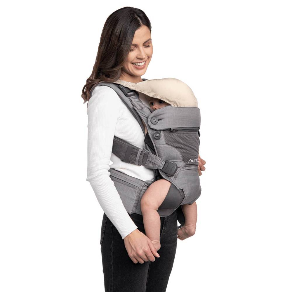 Nuna Cudl Clik Baby Carrier-4 Carry Positions-Innovative Leg Openings-For 0 to 3Y (Upto 16Kg) -  Denim