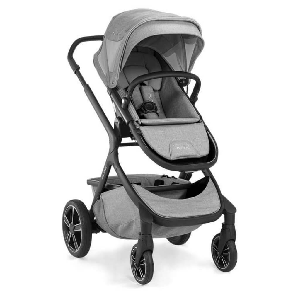 Nuna Demi Grow Baby Stroller - Converts to Double or Twin Stroller-Custom Dual Suspensions-Pram for 6M to 4Y (Upto 22 Kg) - Frost