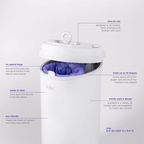 Ubbi Steel Odor Locking Diaper Pail - Grey