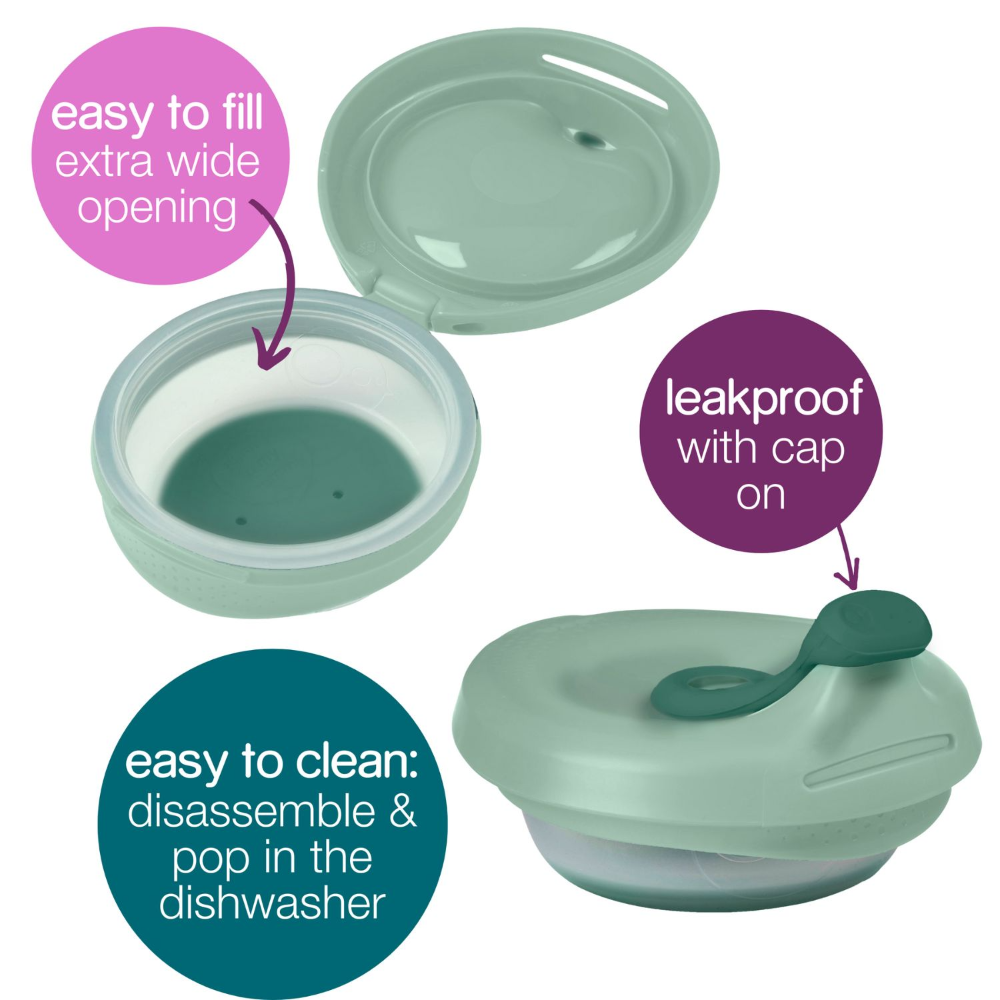 B.Box Fill + Feed Silicone Feeding - Reusable & Mess-Free Baby Food Container 110ml
