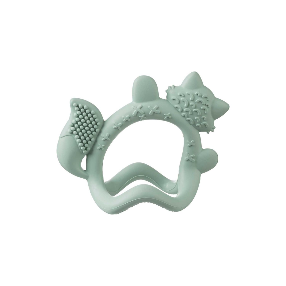 B.Box Silicone Wrist Teether Fox - Multi-Textured & Soothing for Teething Babies