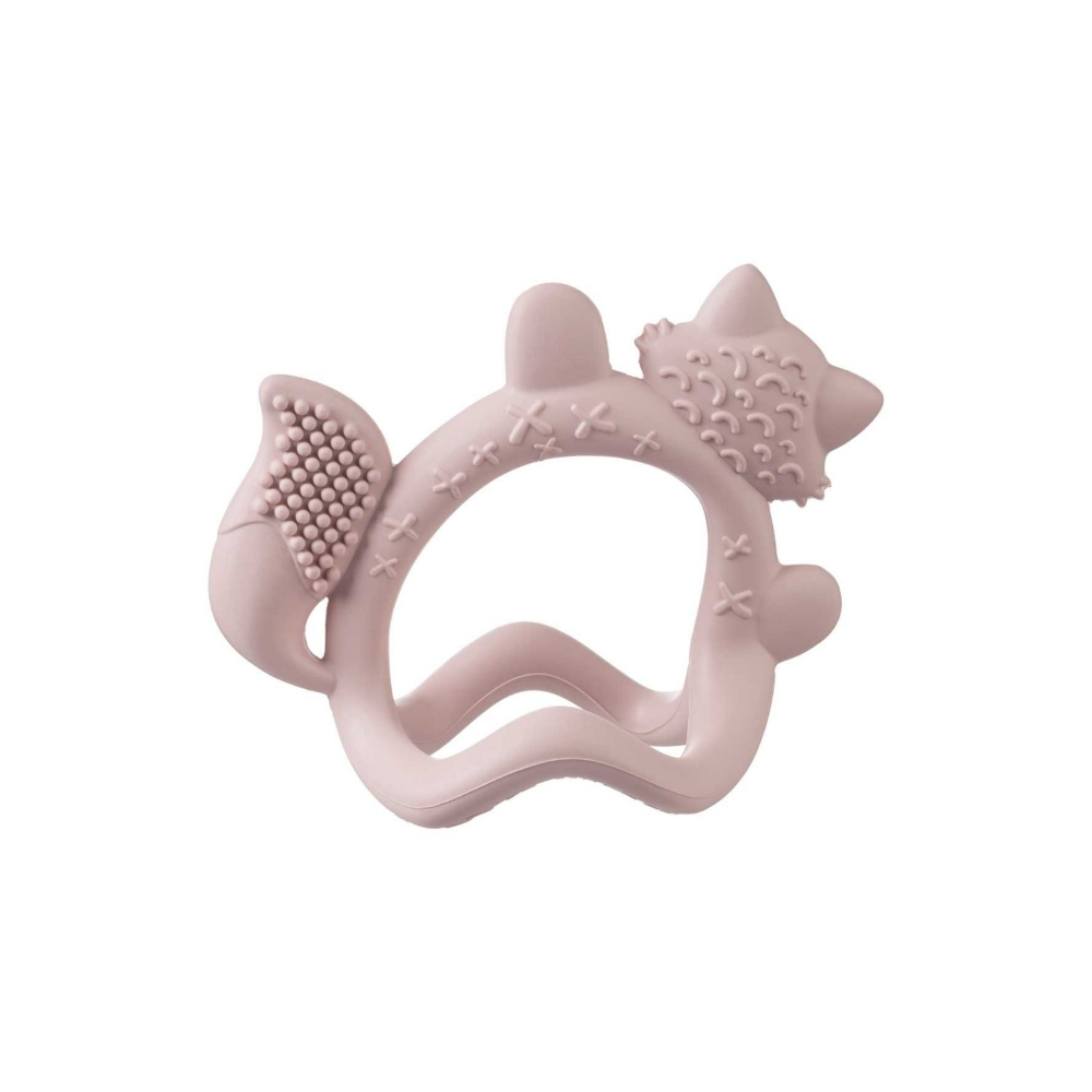 B.Box Silicone Wrist Teether Fox - Multi-Textured & Soothing for Teething Babies