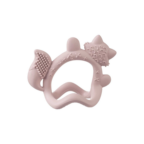 B.Box Silicone Wrist Teether Fox - Multi-Textured & Soothing for Teething Babies