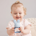 B.Box Chill + Fill Sensory Teether - Refillable Cooling Relief for Teething Babies - Textured Silicone, Easy-Grip