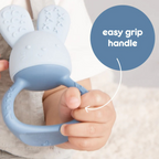 B.Box Chill + Fill Sensory Teether - Refillable Cooling Relief for Teething Babies - Textured Silicone, Easy-Grip
