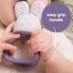 B.Box Chill + Fill Sensory Teether - Refillable Cooling Relief for Teething Babies - Textured Silicone, Easy-Grip