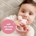 B.Box Chill + Fill Sensory Teether - Refillable Cooling Relief for Teething Babies - Textured Silicone, Easy-Grip
