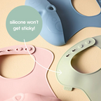 B.Box Silicone Bib - Adjustable Neck Closure for a Perfect Fit
