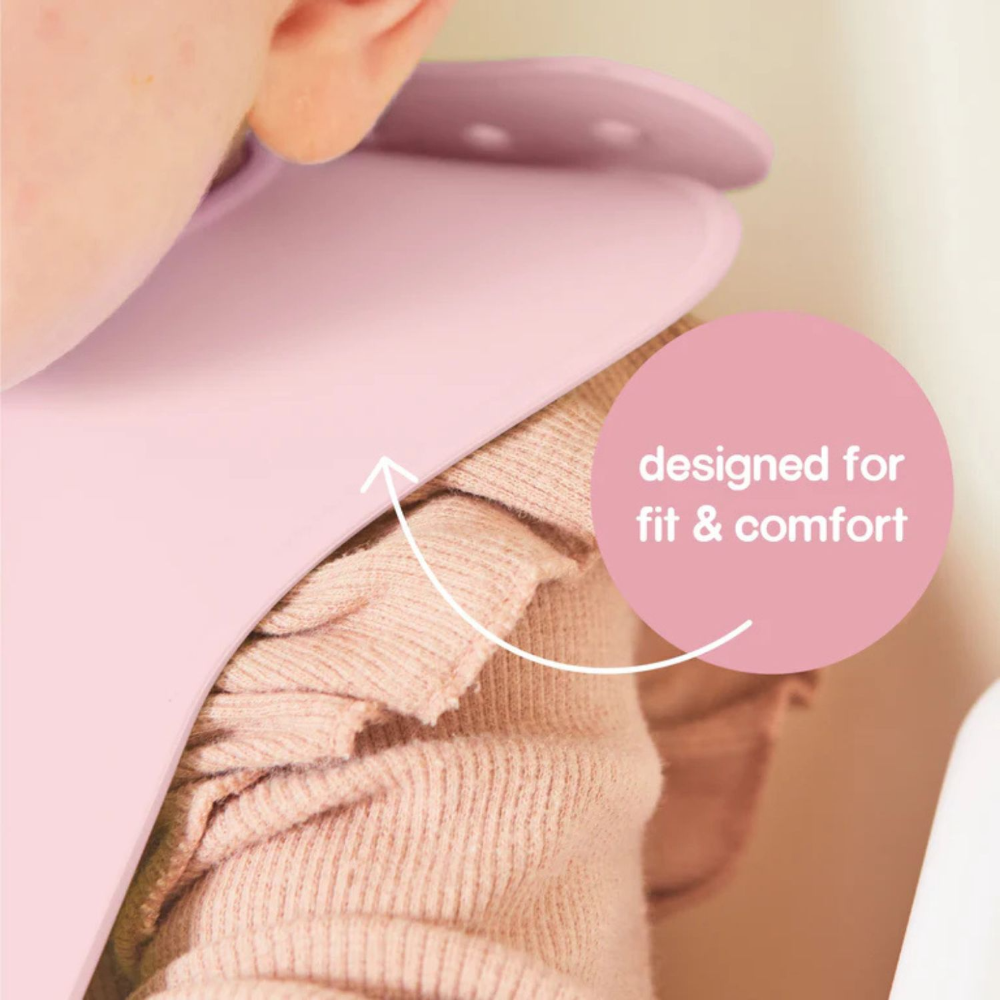 B.Box Silicone Bib - Adjustable Neck Closure for a Perfect Fit