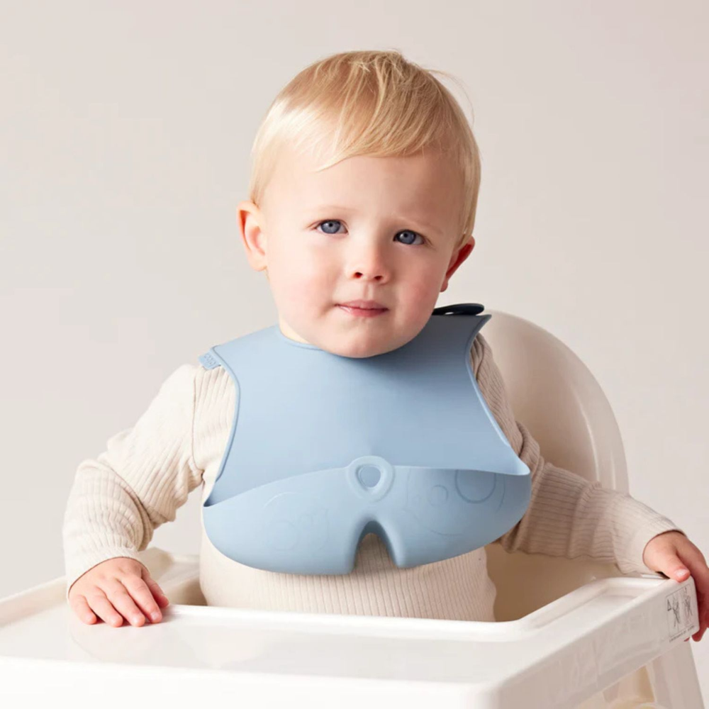 B.Box Silicone Bib - Adjustable Neck Closure for a Perfect Fit