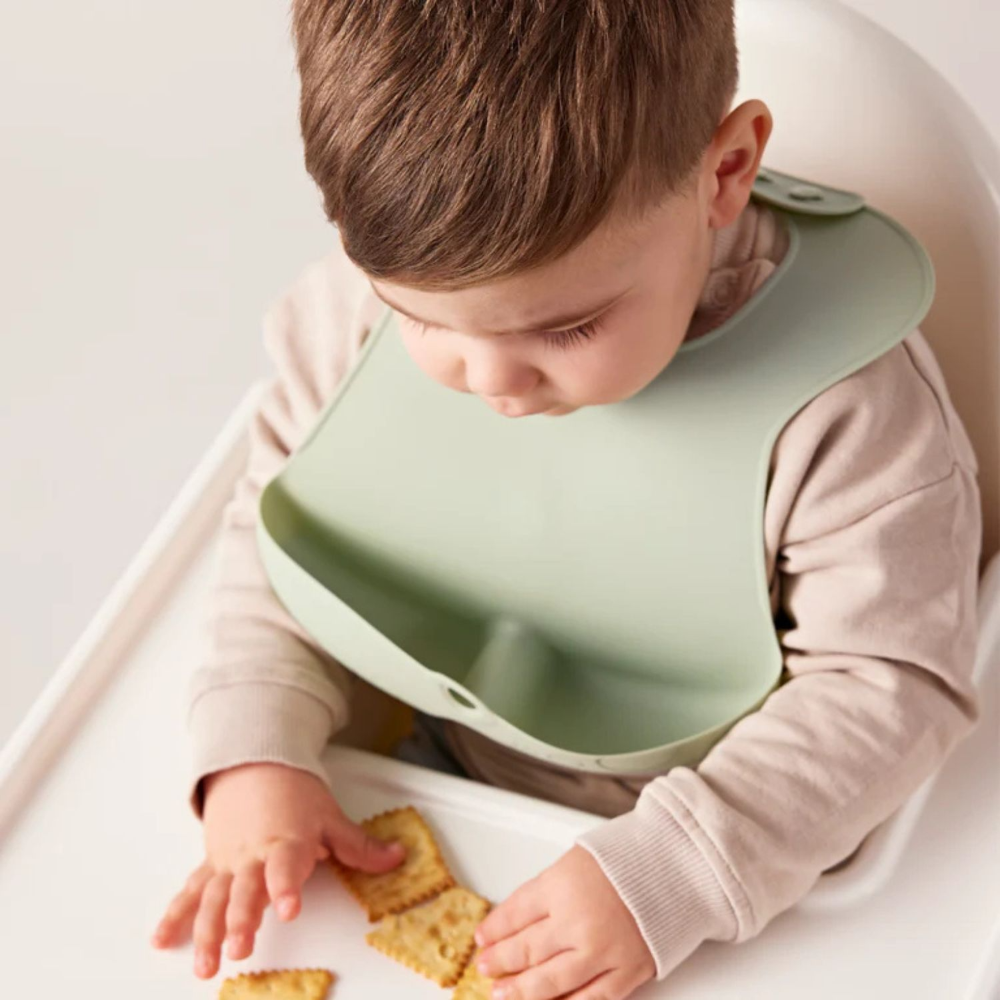 B.Box Silicone Bib - Adjustable Neck Closure for a Perfect Fit