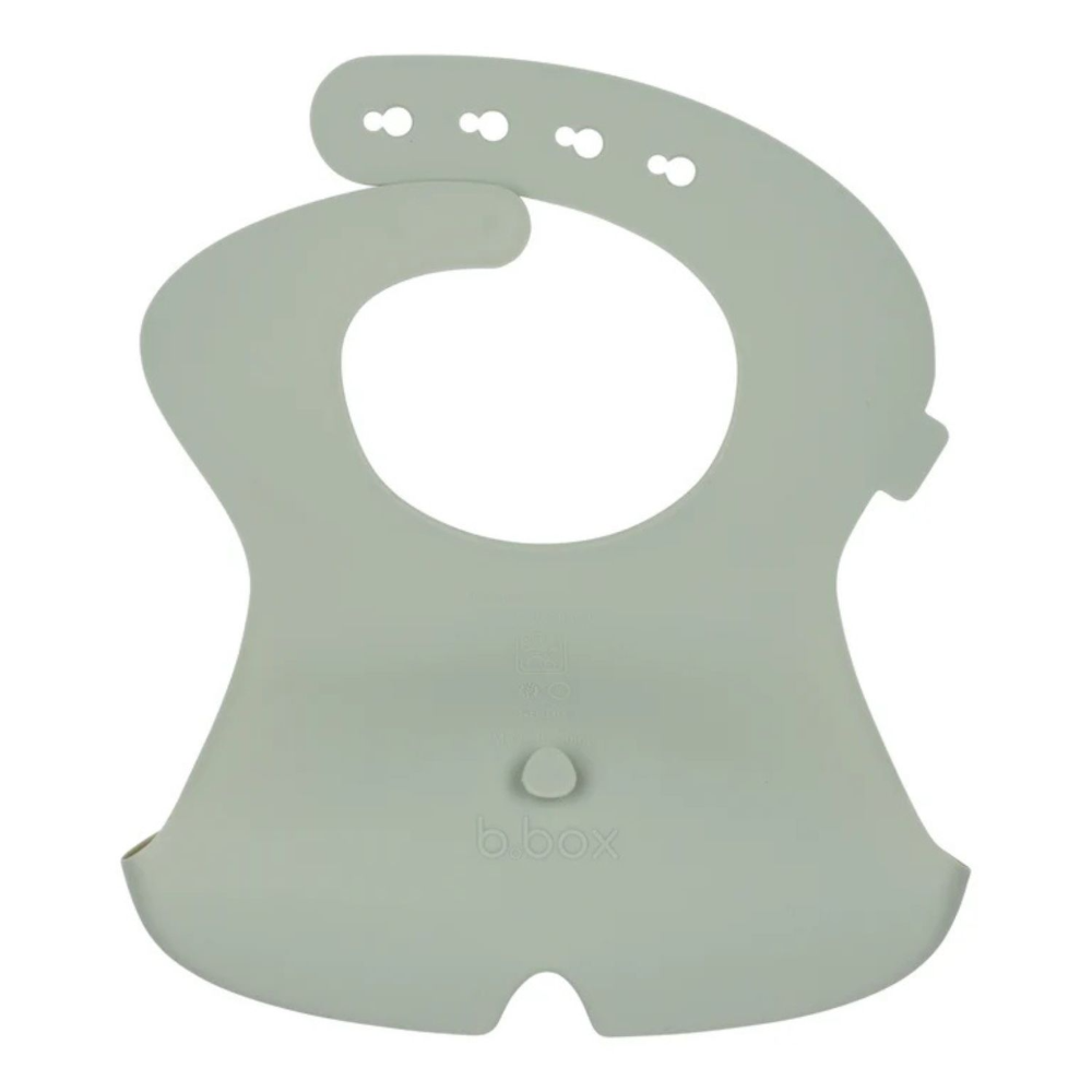 B.Box Silicone Bib - Adjustable Neck Closure for a Perfect Fit
