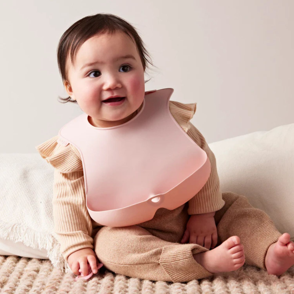 B.Box Silicone Bib - Adjustable Neck Closure for a Perfect Fit