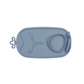 B.Box Roll + Go Mealtime Silicone Mat - Travel Friendly Plate with spoon - Non-Slip, Easy-Clean