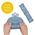 B.Box Roll + Go Mealtime Silicone Mat - Travel Friendly Plate with spoon - Non-Slip, Easy-Clean