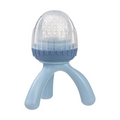 B.Box Baby Silicone Fresh Food Feeder - Safe & Gentle Silicone Feeder with Hygiene Cap - Lullaby Blue