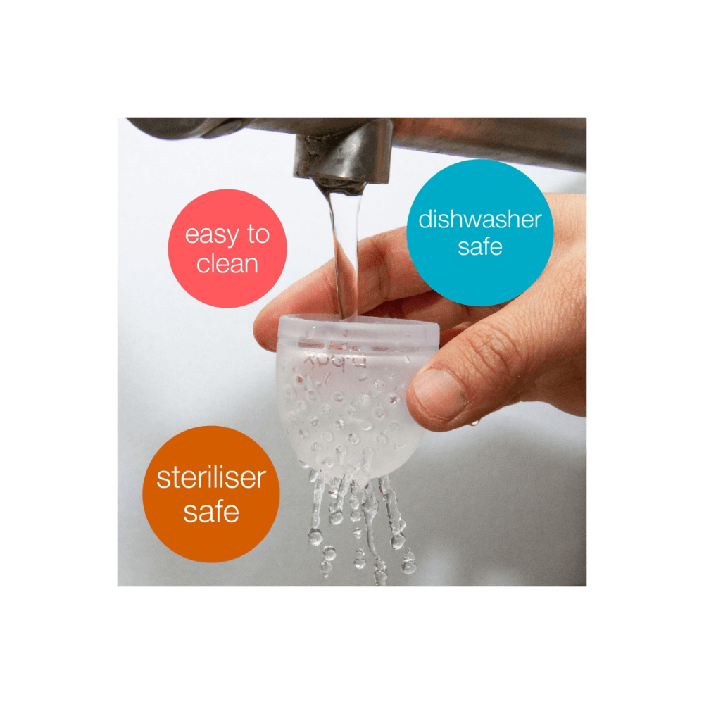 B.Box Silicone Fresh Food Feeder - Ideal for Safe Feeding - Gentle on Gums with Easy to Grip & Hygienic - Peony Purple