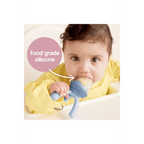 B.Box Silicone Fresh Food Feeder - Ideal for Safe Feeding - Gentle on Gums with Easy to Grip & Hygienic - Peony Purple