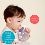 B.Box Baby Silicone Fresh Food Feeder - Safe & Gentle Silicone Feeder with Hygiene Cap - Sage Green
