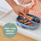 B.Box 2-in-1 Suction Plate for Kids – Adjustable Divider, Mess-Free Self-Feeding & Microwave Safe