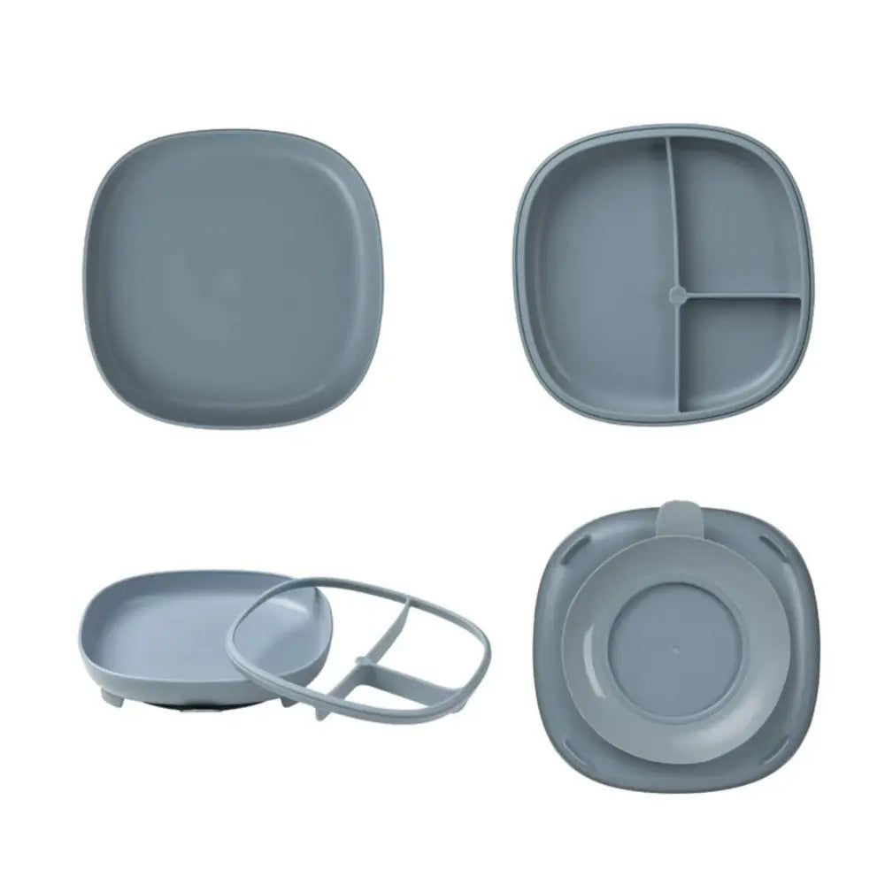 B.Box 2-in-1 Suction Plate for Kids – Adjustable Divider, Mess-Free Self-Feeding & Microwave Safe