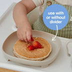 B.Box 2-in-1 Suction Plate for Kids – Adjustable Divider, Mess-Free Self-Feeding & Microwave Safe