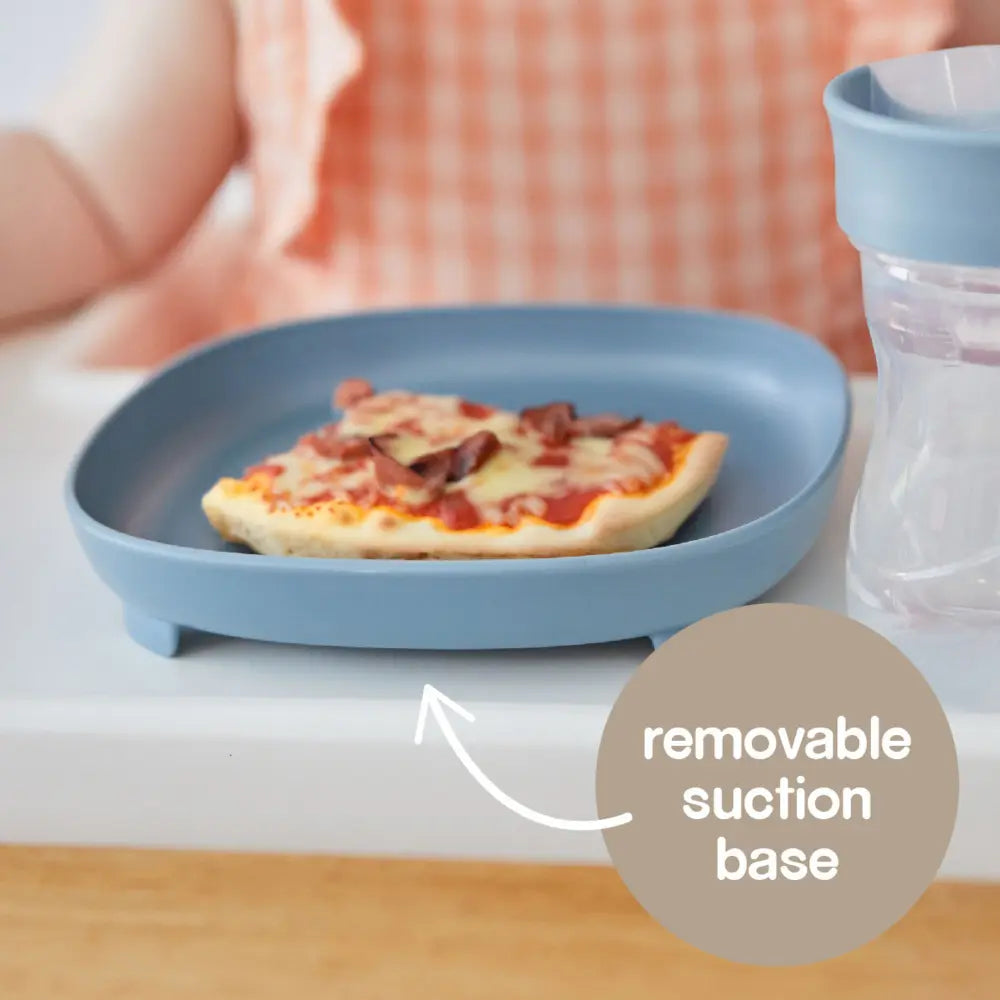 B.Box 2-in-1 Suction Plate for Kids – Adjustable Divider, Mess-Free Self-Feeding & Microwave Safe