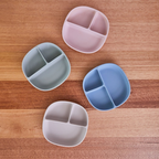 B.Box Silicone Divider Suction Plate with Lid - Non-Slip Base & Leakproof Lid for Fuss-Free Mealtimes