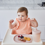 B.Box Silicone Divider Suction Plate with Lid - Non-Slip Base & Leakproof Lid for Fuss-Free Mealtimes