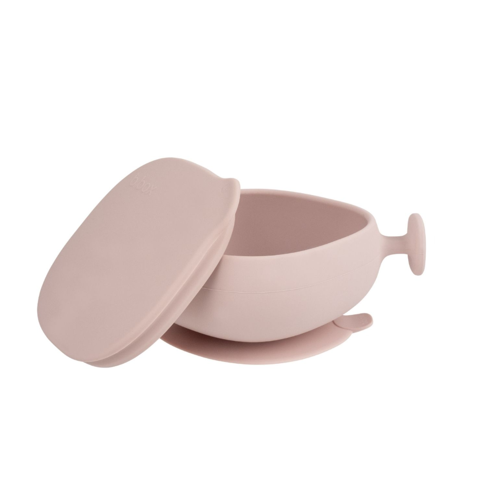 B.Box Soft Silicone Feeding Bowl + Lid for Toddlers - Anti-Slip & Leakproof Lid