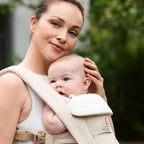 Ergobaby Omni Deluxe Baby Carrier, Lightweight Breathable Soft Mesh Fabric, Enhanced Back Lumbar Support, Adjustable Waistbelt & Cross Straps, Privacy Hood, 4 Carry Positions, 6 Storage Pockets, 3-20Kgs, 0 - 4 Years