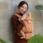 Ergobaby Omni Deluxe Baby Carrier, Lightweight Breathable Soft Mesh, Enhanced Lumbar Support, Adjustable Waistbelt & Cross Straps, Privacy Hood, 4 Carry Positions, 6 Storage Pockets, 3-20Kgs, 0- 4 years ,Canyon Clay