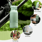 Momcozy Superfast Portable Breast Milk & Water Warmer – Fast Heating, Rechargeable & Travel-Friendly - Green