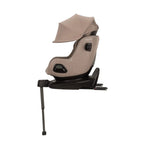 Nuna PRUU Aire Infant Car Seat|Convertible (Forward & Rear Facing)|360 Degrees Rotation with Base|Retractabe Sun Canopy|Moisture Absorbing Airy Mesh|5 Positions Recline In Both Mode|For 0 to 4Y|Upto 19 Kg - Cedar