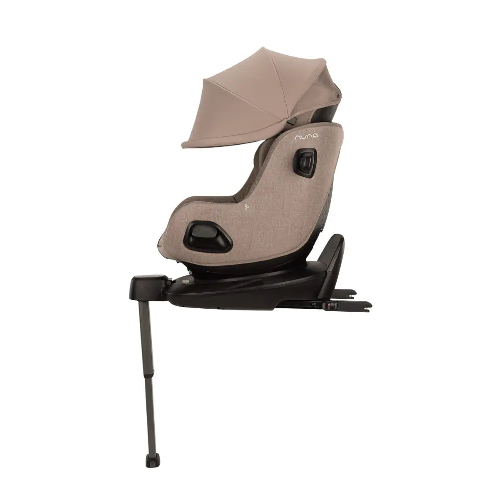 Nuna PRUU Aire Infant Car Seat|Convertible (Forward & Rear Facing)|360 Degrees Rotation with Base|Retractabe Sun Canopy|Moisture Absorbing Airy Mesh|5 Positions Recline In Both Mode|For 0 to 4Y|Upto 19 Kg - Cedar