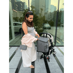 Beaba Oslo Baby Diaper Bag – Multifunctional Travel Baby Backpack with Large Capacity, Multi-Pocket Organizer with Changing Pad, Insulated Bottle Pouch & Stroller Clips – Ideal for Moms & Dads On the Go
