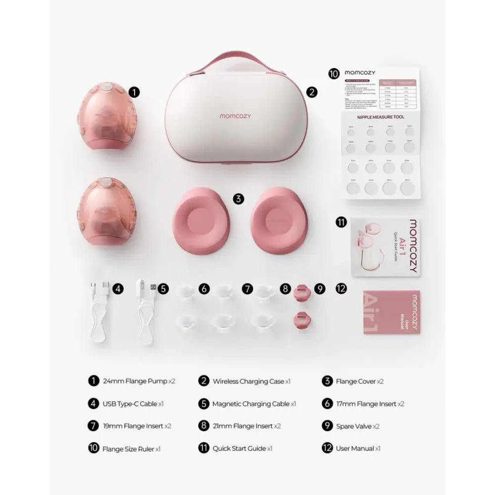 Momcozy Breast Pump-Air 1 Double-Red