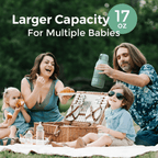 Momcozy Superfast Portable Breast Milk & Water Warmer – Fast Heating, Rechargeable & Travel-Friendly - Green