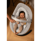 Nuna Leaf Grow Baby Bouncer|Sleek Design|Rock Solid Base with Motion Lock|3 Ergonomic Recline Positions|New Born to 60 kg - Driftwood