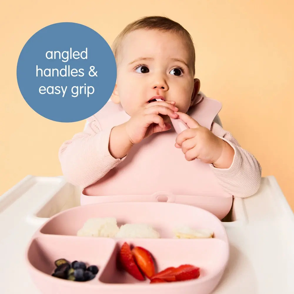 B.Box Toddler Fork & Spoon Cutlery Set for Kids – Easy Grip, Self-Feeding & Travel-Friendly – Ocean Blue