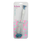 B.Box 2-in-1 Bottle Brush – Soft Bristles, Easy-Grip Handle, Teat Cleaner Included – Ocean