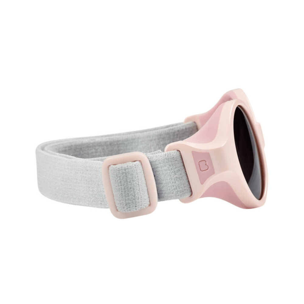 Beaba Newborn Sunglasses - 0-9 Months, Unbreakable Sunglasses for Infants, 100% UV Protection, CAT 4 Side Protection Optimal Comfort, Adjustable Elastic Headband, Birth - 9 Months