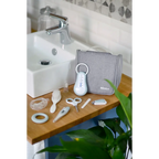 Beaba 9 Baby Toiletry & Grooming Essentials, Includes Thermometer, Hairbrush, Nail Clippers, Nasal Aspirator, Gum Massaging Toothbrush, Teether Baby Scissors, Bath Thermometer, Nail File, and Multi-Compartment Travel Pouch