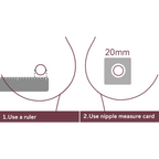 Momcozy Breastfeeding Access Flange Insert for S9 Pro/S12 Pro - Transparent