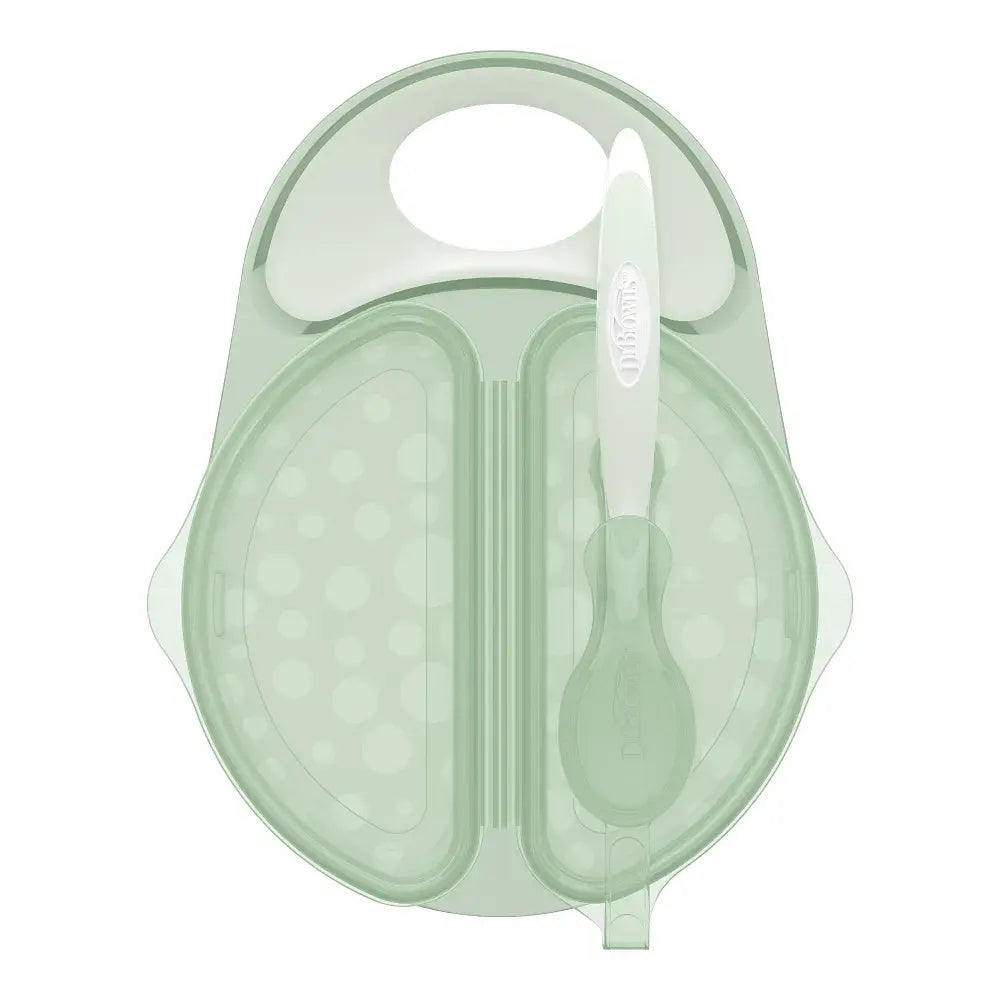 Dr. Brown’s Travel Fresh Bowl and Spoon - Light Green -1 Pack