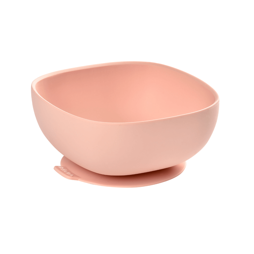 Beaba Silicone Suction Bowl - Non-Slip Baby Feeding Bowl for Self-Feeding & Baby-Led Weaning, Supple and Unbreakable Silicone BPA-Free, 4M+