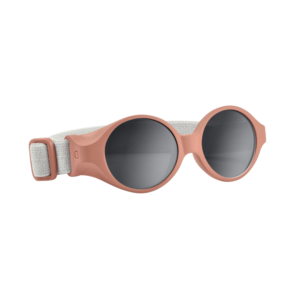 Beaba Newborn Sunglasses - 0-9 Months, Unbreakable Sunglasses for Infants, 100% UV Protection, CAT 4 Side Protection Optimal Comfort, Adjustable Elastic Headband, Birth - 9 Months