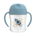 Dr. Brown's 6 oz/180 mL Soft-Spout Transition Cup w/ Handles, Rocket ship (6m+), 1-Pack