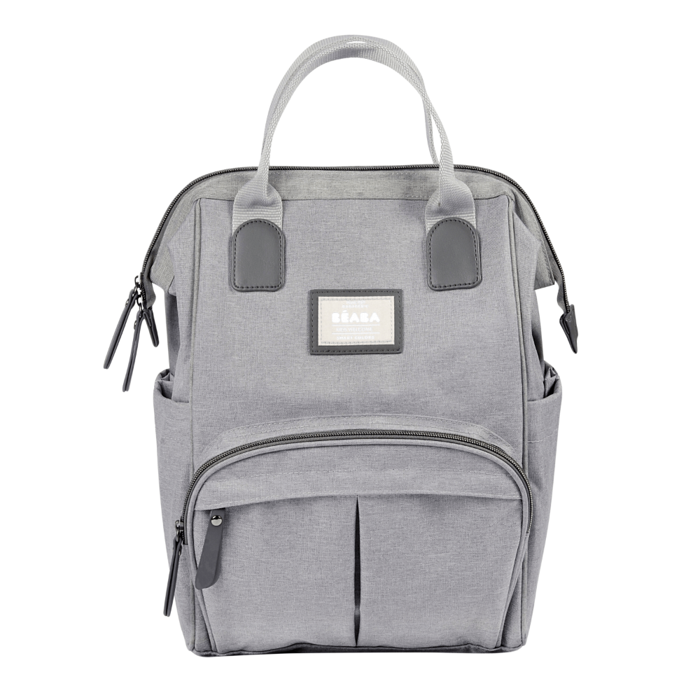 Beaba Wellington Diaper Bag – Stylish Backpack for Moms & Dads – Large Capacity Baby Bag with Changing Mat, Insulated Bottle Holder, Multiple Pockets, Durable, Water-Resistant – Travel & Everyday Use