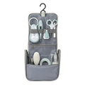 Beaba 9 Baby Toiletry & Grooming Essentials, Includes Thermometer, Hairbrush, Nail Clippers, Nasal Aspirator, Gum Massaging Toothbrush, Teether Baby Scissors, Bath Thermometer, Nail File, and Multi-Compartment Travel Pouch